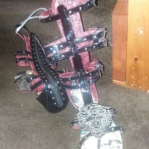 ed hardy gladiator sandals